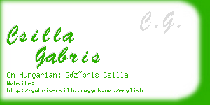 csilla gabris business card
